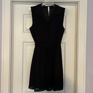 A-line shirt dress w/tiny buttons